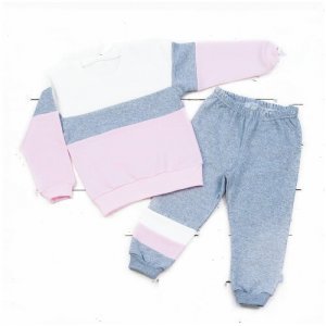 Комплект одежды алиса, размер 104, белый/розовый/серый АЛИСА. Цвет: серый/белый/розовый