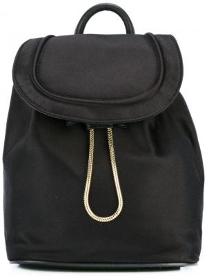 Атласный рюкзак Diane Von Furstenberg. Цвет: чёрный