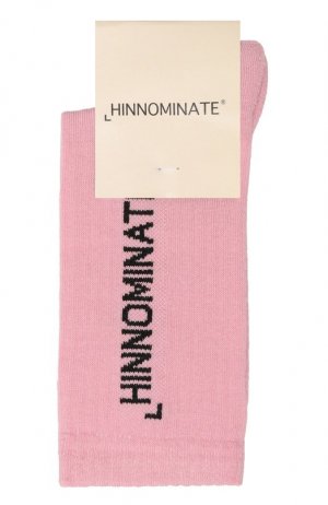 Хлопковые носки HINNOMINATE. Цвет: розовый