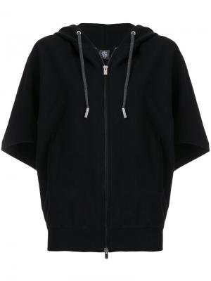 Shortsleeved hoodie Eleventy. Цвет: чёрный