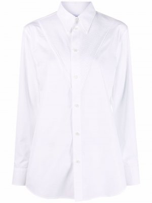 Рубашка с плиссировкой Bottega Veneta. Цвет: белый
