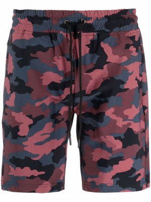 Camouflage-print drawstring-waist track shorts Hydrogen. Цвет: красный