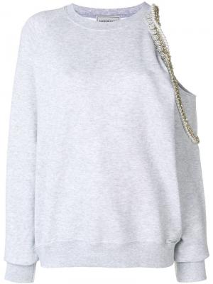 Cindy Crawford embellished sweatshirt Forte Dei Marmi Couture. Цвет: серый