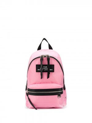 Рюкзак с нашивкой-логотипом и контрастной молнией Marc Jacobs. Цвет: розовый