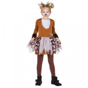 Детское платье оленёнка (10040) 140 см RUBIE'S. Цвет: коричневый/коричневый-зеленый