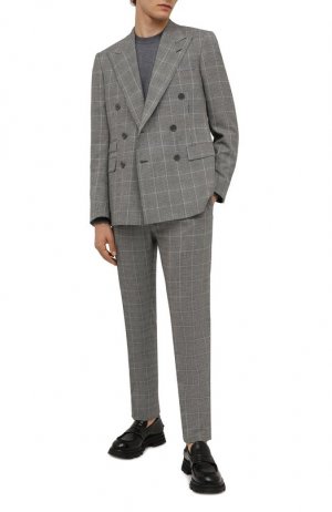 Шерстяной костюм Ralph Lauren. Цвет: серый