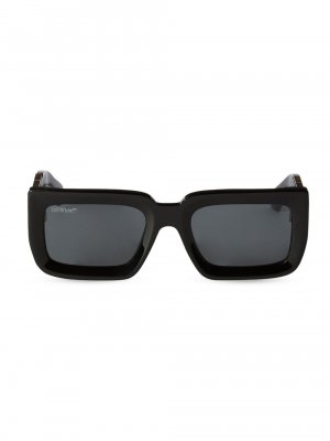 Солнцезащитные очки Boston Square 55MM , черный Off-White