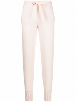 Кашемировые брюки тонкой вязки Laneus. Цвет: бежевый