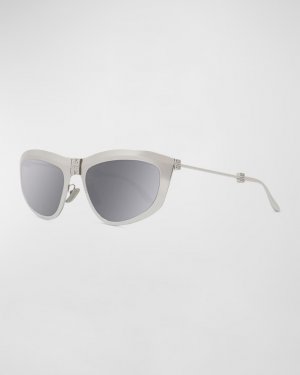 Мужские складные металлические солнцезащитные очки «кошачий глаз» 4G с эффектом Givenchy