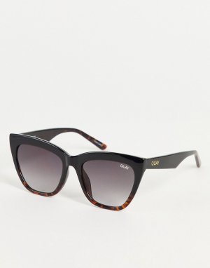 Черные солнцезащитные очки с оправой «кошачий глаз» Quay-Коричневый цвет Quay Eyewear Australia