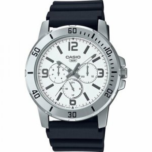 Наручные часы Collection MTP-VD300-7B, черный, белый CASIO. Цвет: черный/белый