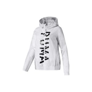 Куртка Hooded Printed Женская Верхняя одежда Белый 518320-02 Puma