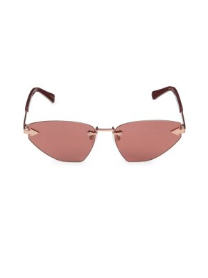 Солнцезащитные очки «кошачий глаз» Heartache 60 мм , цвет Aubergine Karen Walker