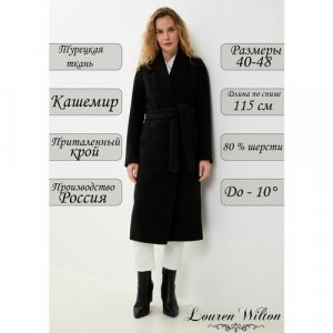 Пальто , размер 46, черный Louren Wilton. Цвет: черный