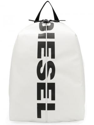 Рюкзак с логотипом Diesel. Цвет: белый