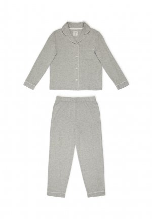 Комплект одежды для сна REVERE COLLAR BUTTON UP LONG SET , цвет grey Chelsea Peers
