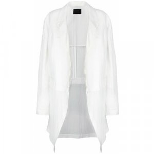 Пиджак , удлиненный, размер 50, белый Sonia Speciale. Цвет: белый