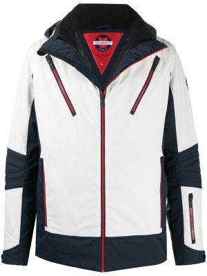 Лыжная куртка Palombo с капюшоном Vuarnet. Цвет: белый