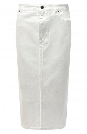 Джинсовая юбка Tom Ford. Цвет: серебряный