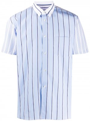 Рубашка в полоску с короткими рукавами Comme Des Garçons Shirt. Цвет: синий