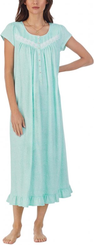 Длинное платье с короткими рукавами , цвет Aqua Print Eileen West