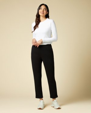 Женские брюки из креп-эластичной ткани , черный Iwie