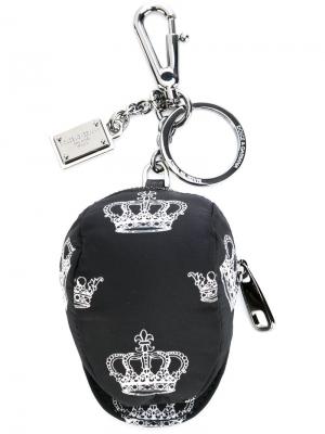 Брелки и цепочки для ключей Dolce & Gabbana. Цвет: чёрный