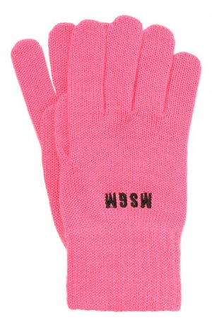 Перчатки MSGM. Цвет: розовый