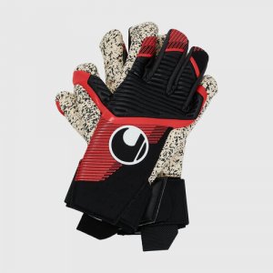 Вратарские перчатки , размер 9, черный, красный Uhlsport. Цвет: белый/черный/красный