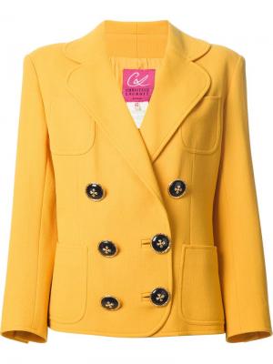 Пиджак с юбкой Christian Lacroix Vintage. Цвет: жёлтый и оранжевый