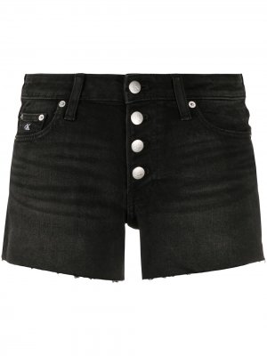 Джинсовые шорты мини Calvin Klein Jeans. Цвет: черный