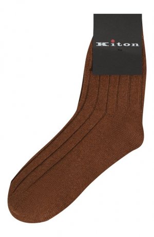 Кашемировые носки Kiton. Цвет: коричневый