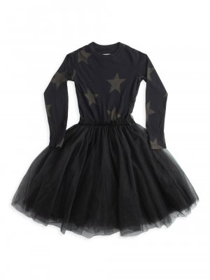Платье из тюля Star для малышей, маленьких девочек и , черный Nununu