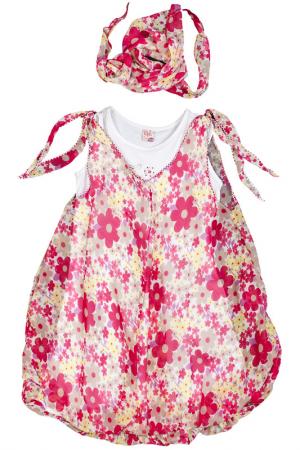 Платье, платок Lilax Baby. Цвет: розовый