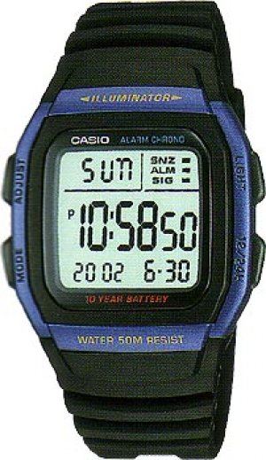 Японские наручные мужские часы W-96H-2A. Коллекция Digital Casio