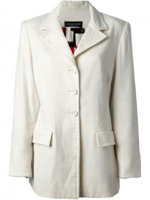Приталенный пиджак Jean Louis Scherrer Vintage. Цвет: белый