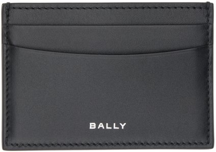 Черная визитница с логотипом Bally