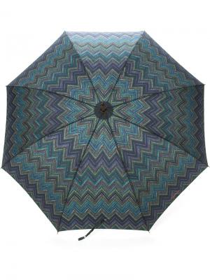 Зонт в зигзагообразный принт Missoni Vintage. Цвет: многоцветный