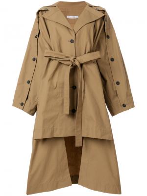 Асимметричное пальто Palmer / Harding. Цвет: коричневый