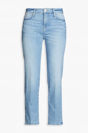 Укороченные прямые джинсы Le High с высокой посадкой FRAME, синий Frame