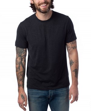 Мужская модальная футболка tri-blend с круглым вырезом , черный Alternative Apparel