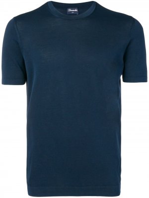 Трикотажная футболка Drumohr. Цвет: синий