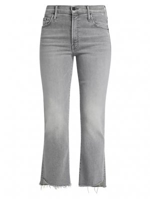 Укороченные джинсы Insider со средней посадкой и бахромой , цвет barely there Mother