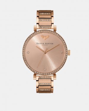 T-BAR 24000003 женские часы из розовой стали , розовый Olivia Burton