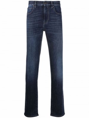 Прямые джинсы средней посадки Z Zegna. Цвет: синий