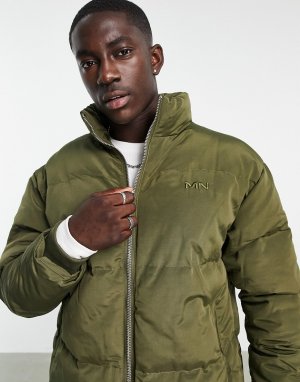 Утепленная темно-зеленая куртка от комплекта -Зеленый цвет Mennace