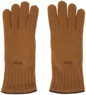 Кашемировые перчатки Tan Oasi ZEGNA