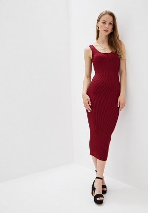Платье Форма. Цвет: бордовый