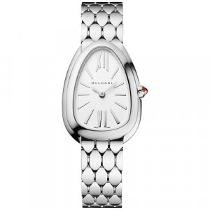 Наручные часы BVLGARI, серебряный, белый Bvlgari. Цвет: серебристый/белый