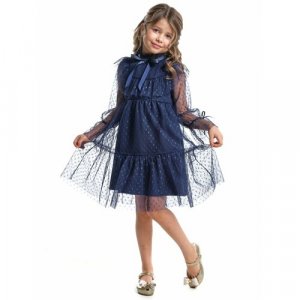 Платье , размер 116, мультиколор, синий Mini Maxi. Цвет: синий/микс
